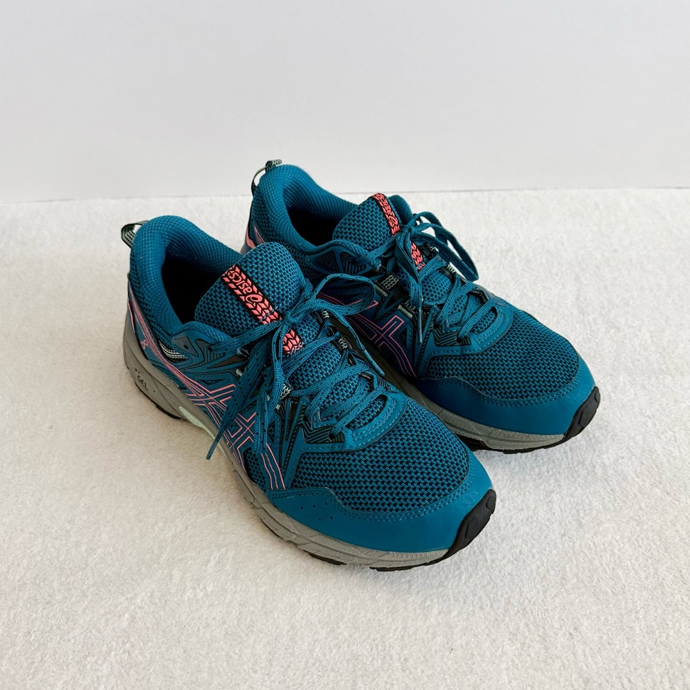 ASICS Women's Gel Venture 8 Teal Running Shoes Sneakers Size 8.5 - Picture 3 of 12